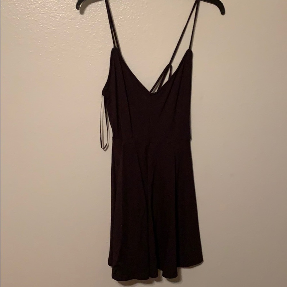 Strappy black dress